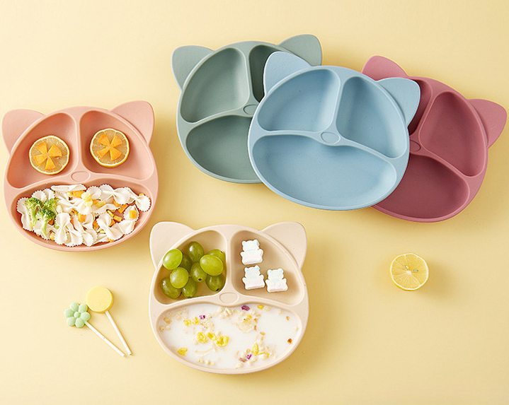 infant silicone bowl and spoon set